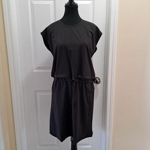 Parasuco Activewear Dress Women's Size Small Black Casual Sporty Stretch